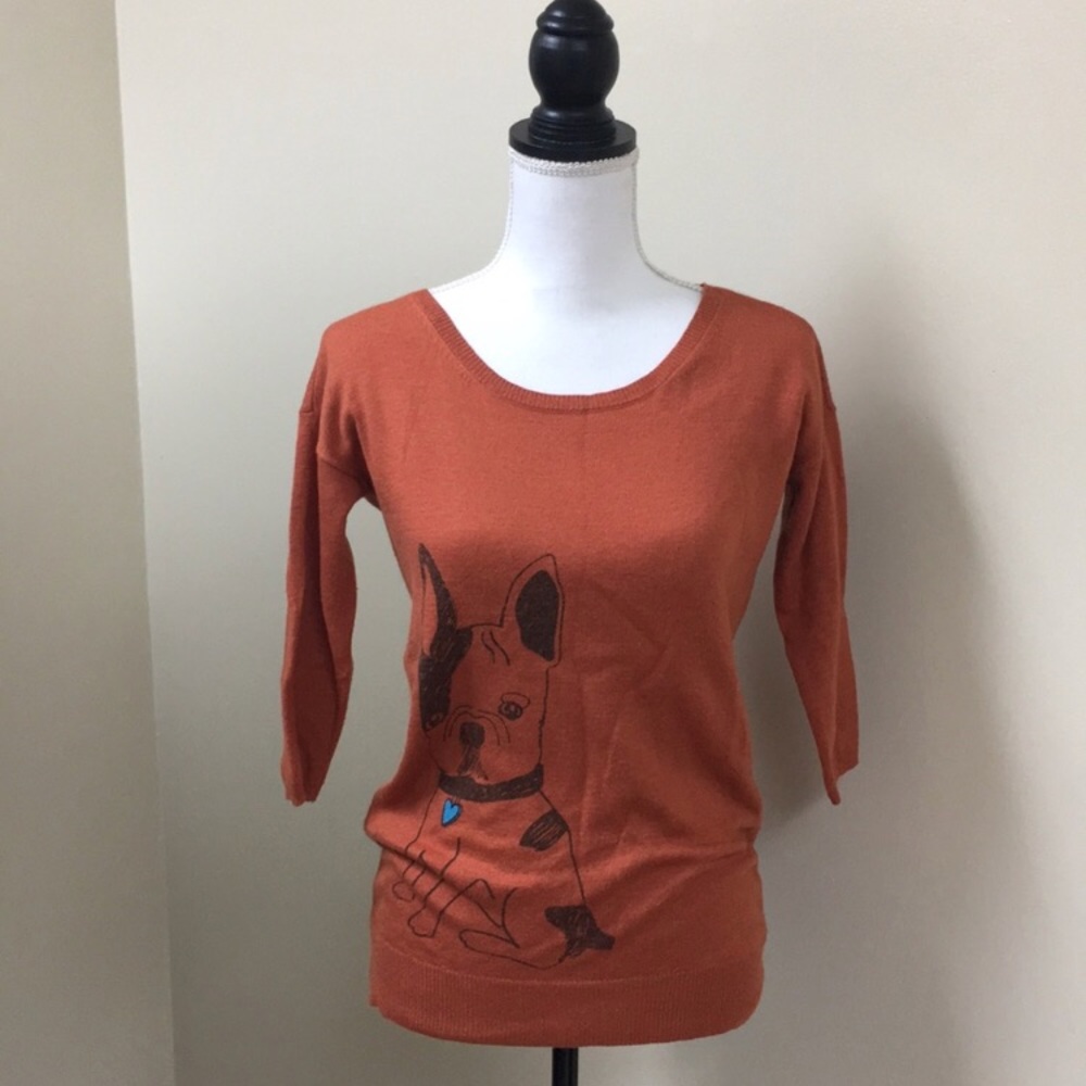 🌿Bar III Frenchie Burnt Orange Sweater🌿